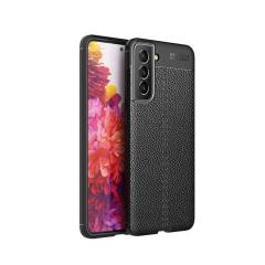 Microcase Samsung Galaxy S22 Plus Leather Silikon Kılıf - Siyah