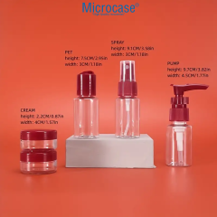 Microcase Doldurulabilir Kaplar Seyahat Banyo Seti 6 Parça - AL5110