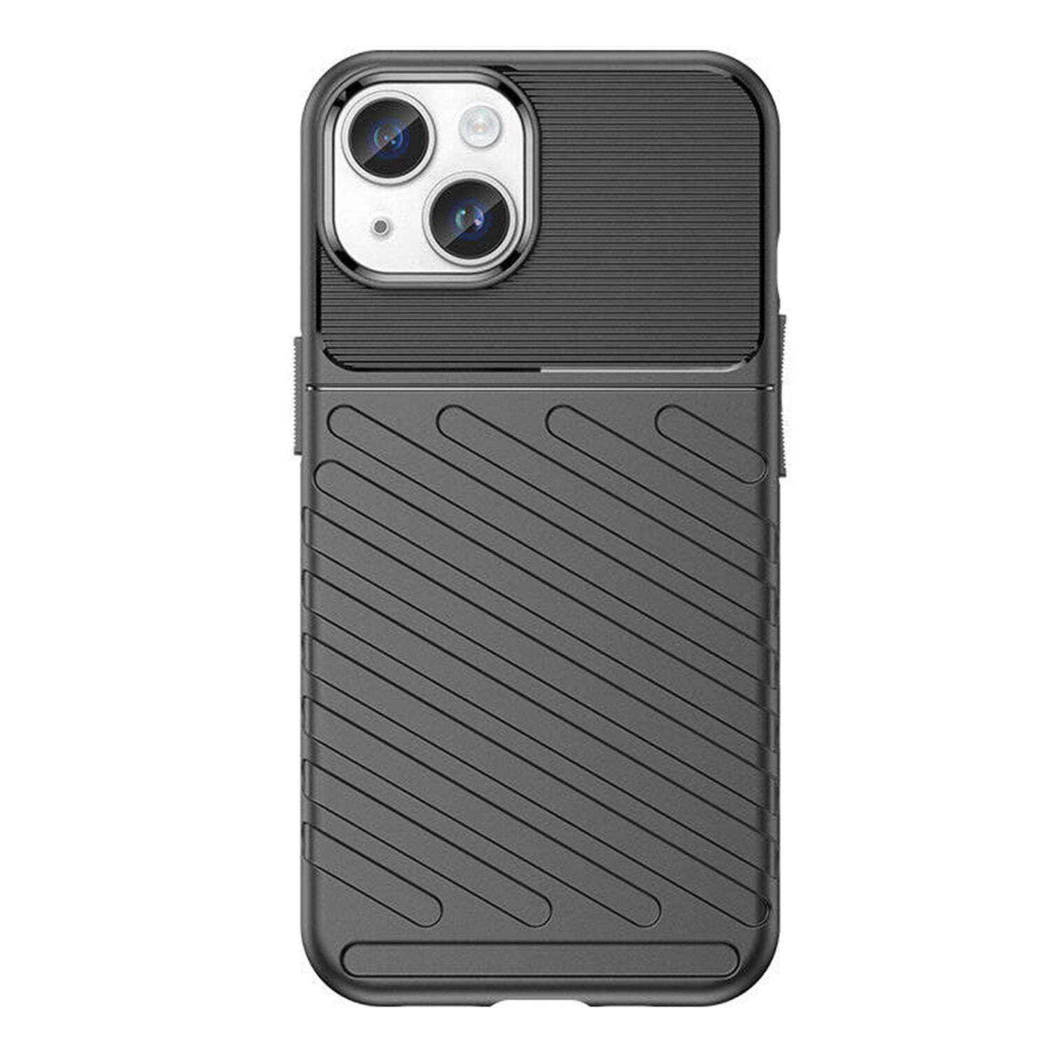 Microcase Iphone 15 Plus Thunder Serisi Darbeye Dayanıklı Silikon Kılıf - Siyah AL3421
