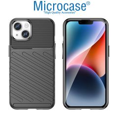 Microcase Iphone 15 Plus Thunder Serisi Darbeye Dayanıklı Silikon Kılıf - Siyah AL3421