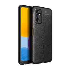 Microcase Samsung Galaxy M52 5G Leather Silikon Kılıf - Siyah