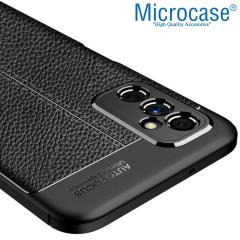 Microcase Samsung Galaxy M52 5G Leather Silikon Kılıf - Siyah