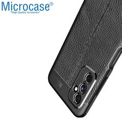 Microcase Samsung Galaxy M52 5G Leather Silikon Kılıf - Siyah