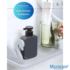 Microcase Kuğu Tasarımlı Kendinden Yapışkanlı Raf - AL5111 1 ADET