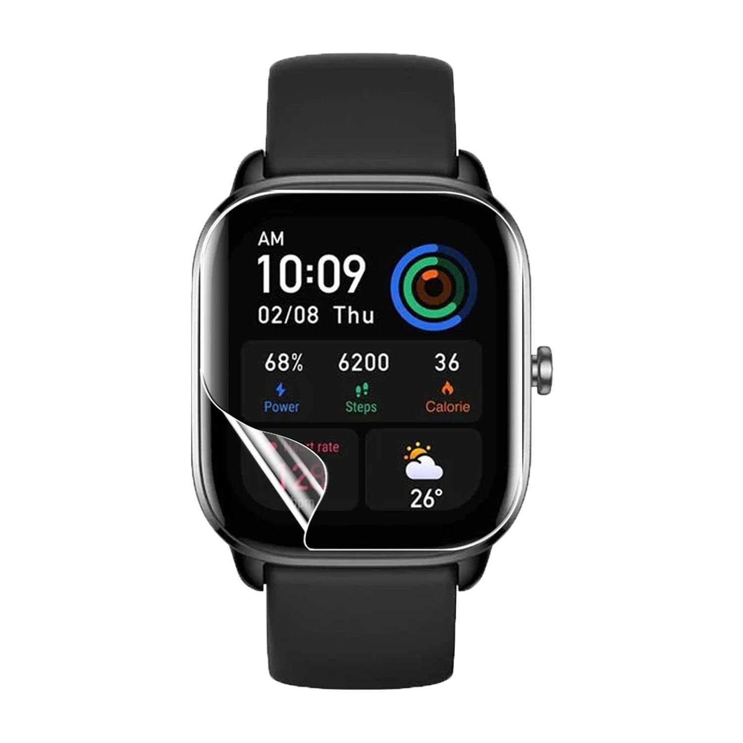 Microcase Amazfit GTS 4 Mini için TPU Ekran Koruma Filmi - Şeffaf AL3384