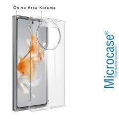 Microcase Huawei Mate X3 Sert Kristal Kapak Kılıf - Şeffaf AL3157