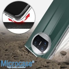 Microcase Huawei Mate X3 Sert Kristal Kapak Kılıf - Şeffaf AL3157