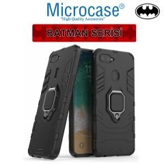 Microcase Oppo F9 - F9 Pro Batman Serisi Yüzük Standlı Armor Kılıf