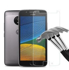 Motorola Moto G5 Ultra İnce Silikon Kılıf + Tempered Glass