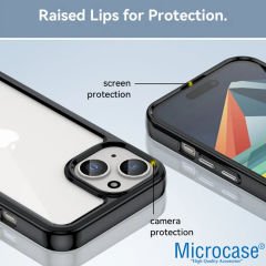 Microcase Iphone 15 Shield Serisi Darbeye Dayanıklı Yarı Esnek Plastik TPU Kılıf - AL8100