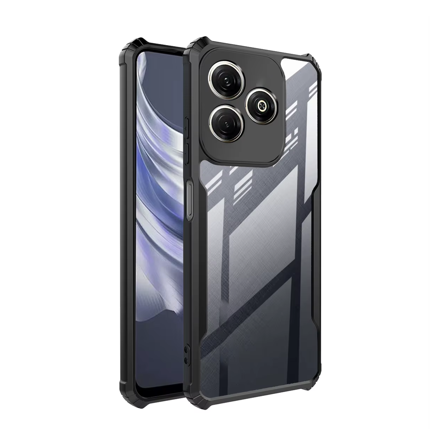 Microcase Infinix Hot 40i ile uyumlu Airbag Serisi Darbeye Dayanıklı Köşe Korumalı Tpu Kılıf - AL3370