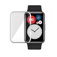 Microcase Huawei Watch Fit 2 Önü Kapalı Tasarım Silikon Kılıf - Şeffaf