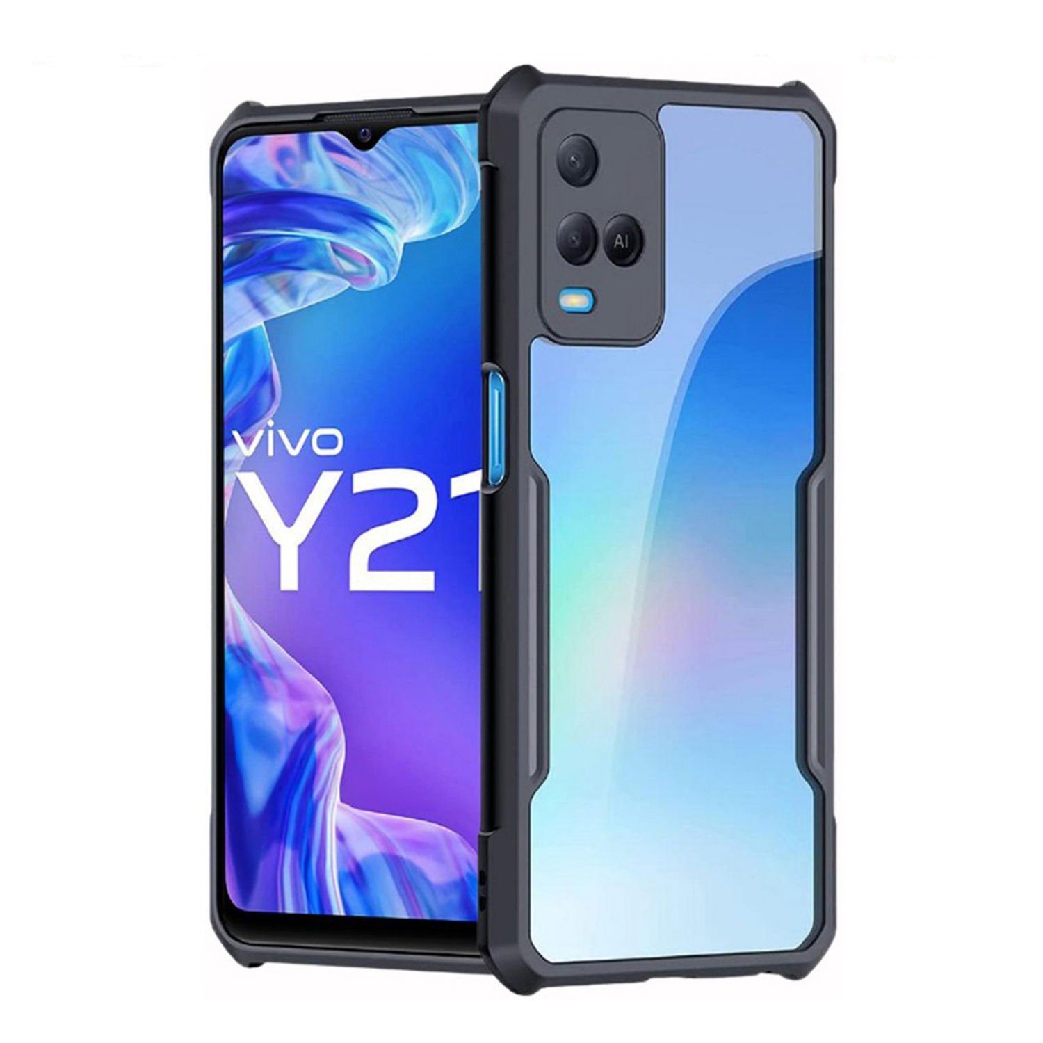 Microcase Vivo Y21a / Y21 / Y33S Airbag Serisi Darbeye Dayanıklı Köşe Korumalı Tpu Kılıf - AL3370
