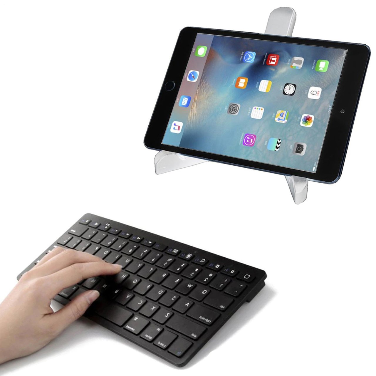 Microcase Huawei Matepad 11 2021 Bluetooth Tablet Klavyesi + Katlanabilir Tablet Standı