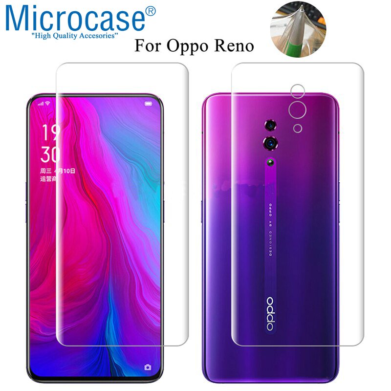 Microcase Oppo Reno Full Ön Arka Kaplama Koruma Filmi
