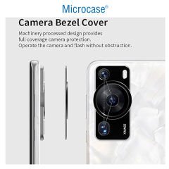 Microcase Huawei P60 Pro Uyumlu Kamera Lens Koruma Halkası - Kapalı Tasarım -Siyah AL3401