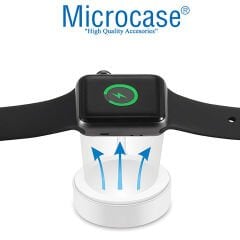 Microcase Apple Watch Akıllı Saatler İle Uyumlu 2in1 SET Manyetik Şarj Aygıtlı Dock Stand - AL3763