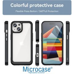 Microcase Iphone 15 Plus Shield Serisi Darbeye Dayanıklı Yarı Esnek Plastik TPU Kılıf - AL8100