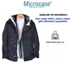 Microcase Ahşap Görünümlü Plastik Elbise Askısı A Kalite 10 adet  AL4493