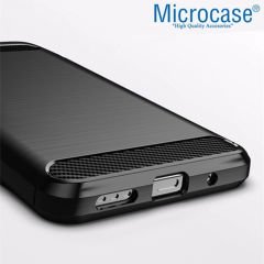 Microcase Xiaomi Redmi Note 11 SE - Redmi Note 10 5G Brushed Carbon Fiber Silikon Kılıf - Siyah