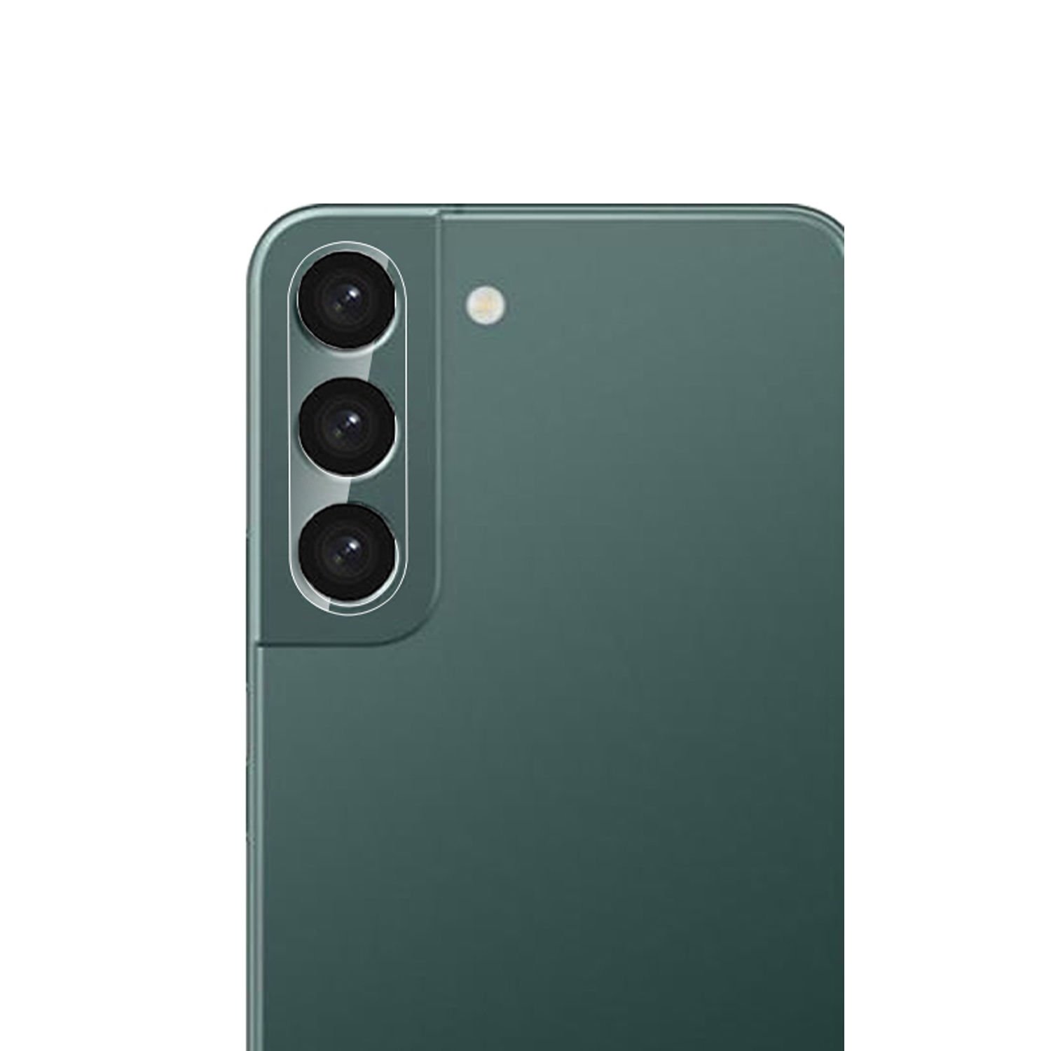 Microcase Samsung Galaxy Plus S23 3D Kamera Lens Koruma Halkası - Kapalı Tasarım Şeffaf AL3562