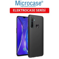 Microcase Realme 5 Pro Elektrocase Serisi Kamera Korumalı Silikon TPU Kılıf - Siyah