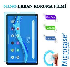 Microcase Lenovo M10 FHD Plus  10.3'' TB-X606 X606F Tablet Universal Döner Standlı Kılıf - Lacivert + Nano Esnek Ekran Koruma Filmi