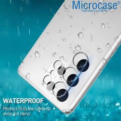 Microcase Samsung Galaxy S23 Ultra 3D Kamera Lens Koruma Halkası - Kapalı Tasarım Şeffaf AL3562