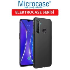 Microcase Realme 5 - Realme 5i Elektrocase Serisi Kamera Korumalı Silikon TPU Kılıf - Siyah
