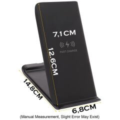Microcase Samsung-iPhone-Airpods ile uyumlu 15W 2in1 Kablosuz Hızlı Şarj Standı - AL3755