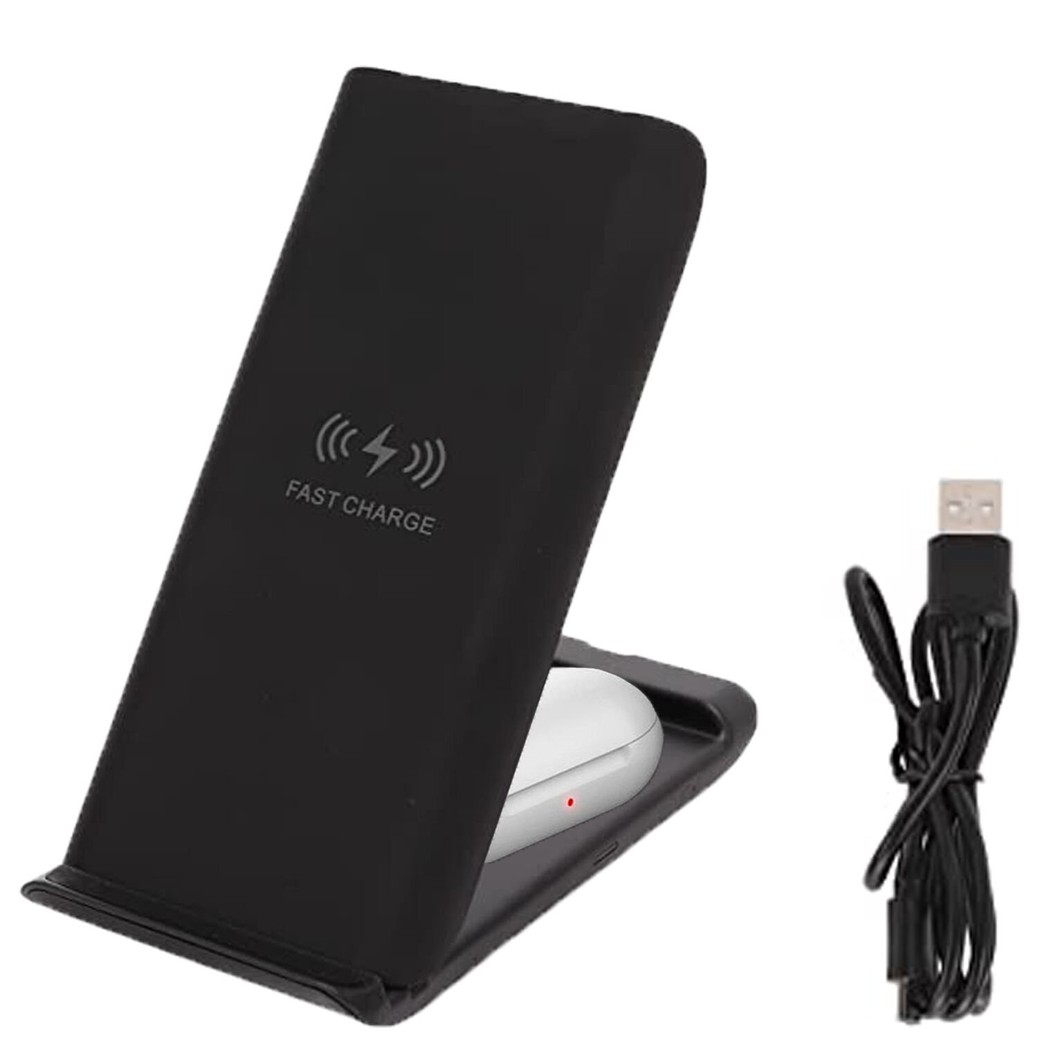 Microcase Samsung-iPhone-Airpods ile uyumlu 15W 2in1 Kablosuz Hızlı Şarj Standı - AL3755