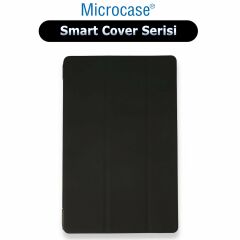 Microcase iPad 2022 10.9 Uyumlu Smart Cover Serisi Standlı Deri Kılıf-AL4131 Siyah