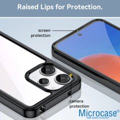 Microcase Iphone 15 Pro Shield Serisi Darbeye Dayanıklı Yarı Esnek Plastik TPU Kılıf - AL8100