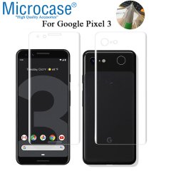 Microcase Google Pixel 3 Full Ön Arka Kaplama Koruma Filmi