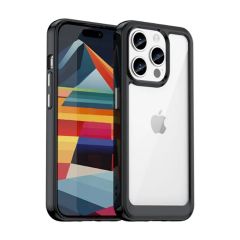 Microcase Iphone 15 ProMax Shield Serisi Darbeye Dayanıklı Yarı Esnek Plastik TPU Kılıf - AL8100