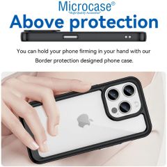 Microcase Iphone 15 ProMax Shield Serisi Darbeye Dayanıklı Yarı Esnek Plastik TPU Kılıf - AL8100