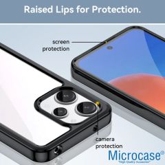 Microcase Iphone 15 ProMax Shield Serisi Darbeye Dayanıklı Yarı Esnek Plastik TPU Kılıf - AL8100