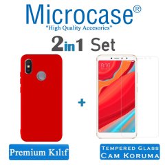 Microcase Xiaomi Redmi S2 Premium Matte Silikon Kılıf + CAM Korum