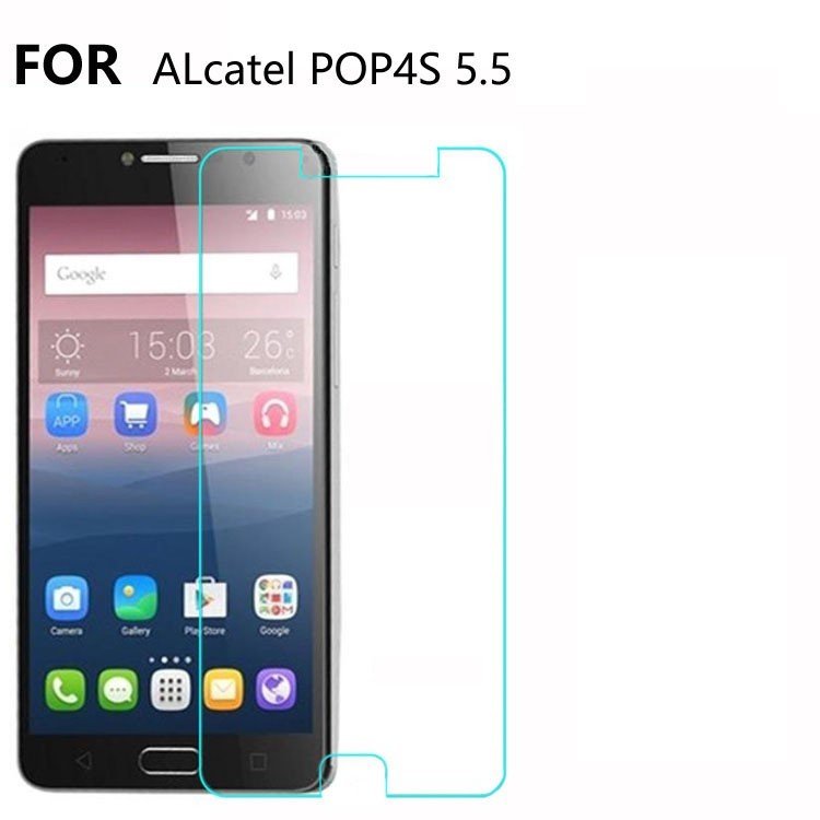 Alcatel Pop 4S 5.5'' Tempered Glass Cam Ekran Koruma
