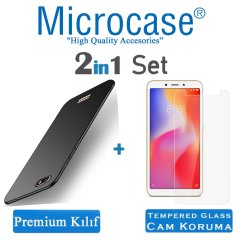 Microcase Xiaomi Redmi 6A Premium Matte Silikon Kılıf + CAM Korum
