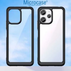 Microcase Xiaomi Poco M6 Pro 5G-Redmi 12 5G Shield Serisi Darbeye Dayanıklı Yarı Esnek Plastik TPU Kılıf - AL8100