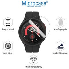Microcase Samsung Galaxy Watch 5 Pro için TPU Ekran Koruma Filmi - Şeffaf
