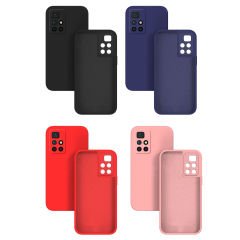 Microcase Xiaomi Poco M4 Pro 5G CamPRO Serisi Kamera Korumalı Silikon Kılıf - AL3427