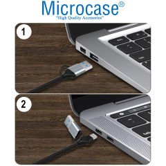 Microcase 2in1 USB / Type-C to HDMI Video Capture Video Kayıt Ekran Aktarma - AL3914