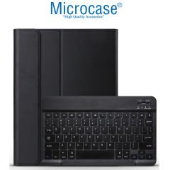 Microcase iPad Pro 12.9 inch M2 2022 Bluetooth Klavye Mouse+Standlı Kalem Koymalı Kılıf-BKK9