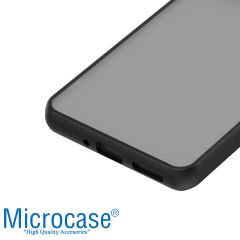 Microcase Xiaomi 12T / 12T Pro London Serisi Darbeye Dayanıklı Kılıf - Buzlu Siyah AL3415