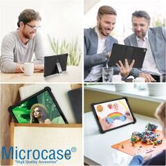 Microcase Honor Pad X8 Lite 9.7 inch Tablet için Standlı Silikon Kılıf - AL3309