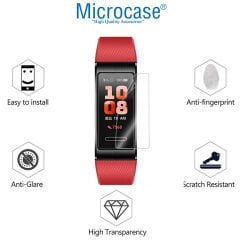 Microcase Huawei Band 4 Pro için TPU Ekran Koruma Filmi - Şeffaf