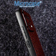 Microcase Xiaomi Mi 11 Ultra Kamera Korumalı Hakiki Yılan Derisi Kaplama Plastik Kılıf - AL8122