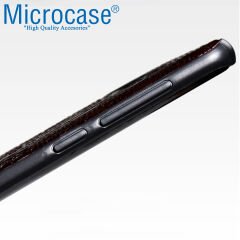Microcase Xiaomi Mi 11 Ultra Kamera Korumalı Hakiki Yılan Derisi Kaplama Plastik Kılıf - AL8122